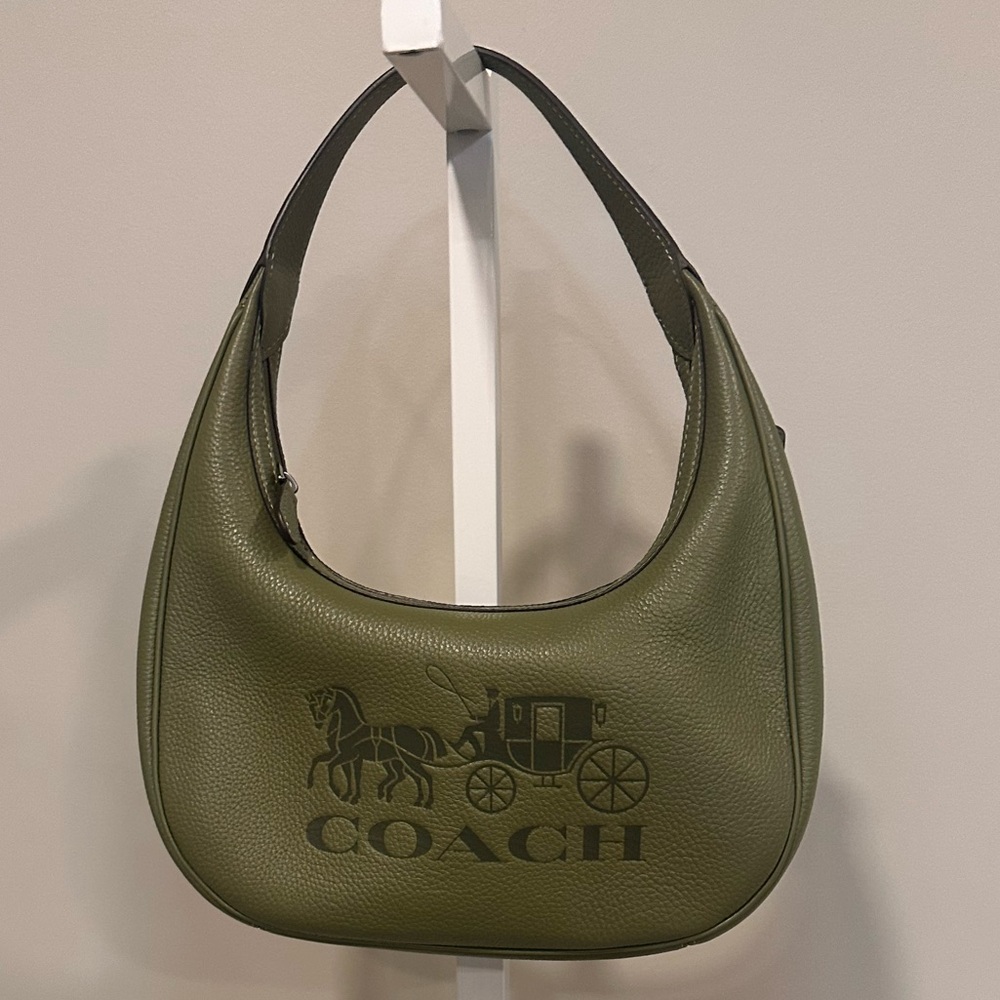 Coach olive green hobo.